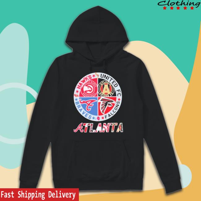 Atlanta Braves Atlanta Falcons Atlanta Hawks Atlanta United Fc Logo 2023  Shirt